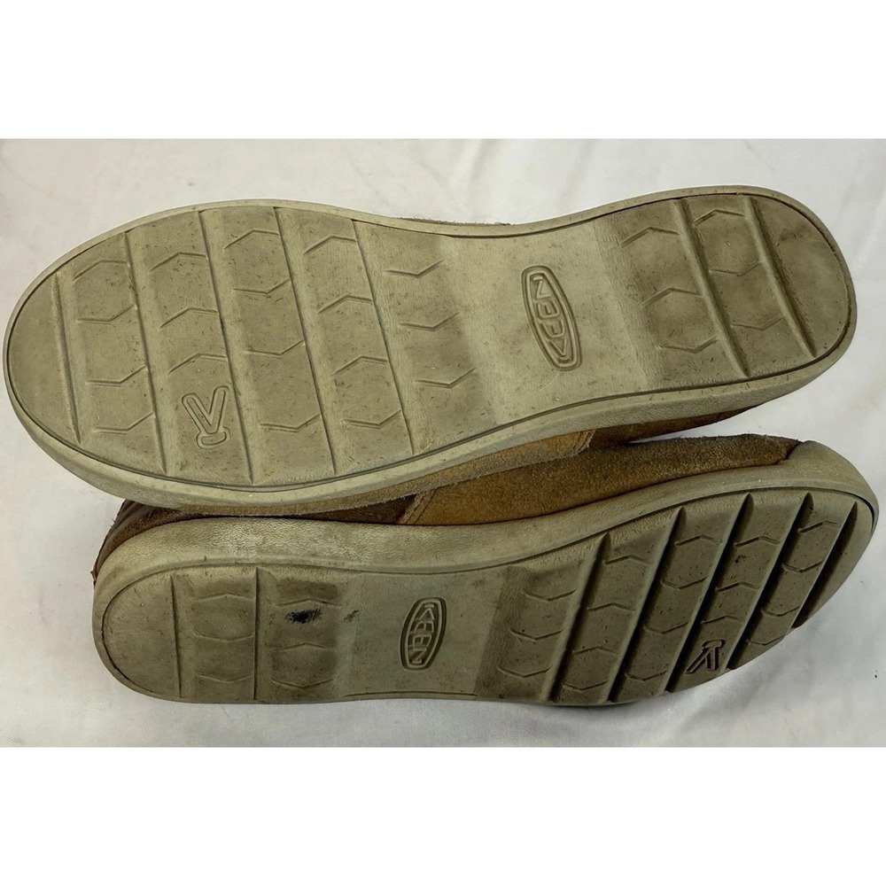 Keen East Side Booties Womens 7.5 Lace-up Leather Boots Brown Gray - Picture 9 of 11
